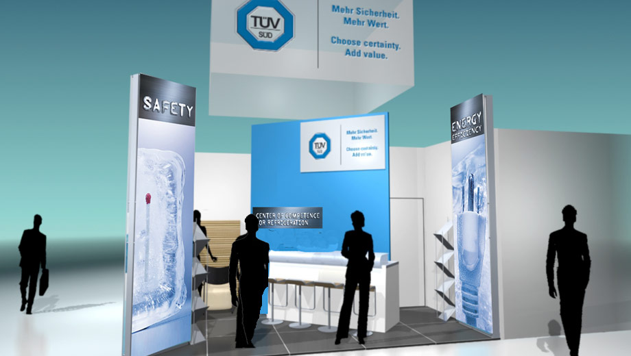 TÜV SÜD Industrie Service Messestand Fachmesse Chillventa